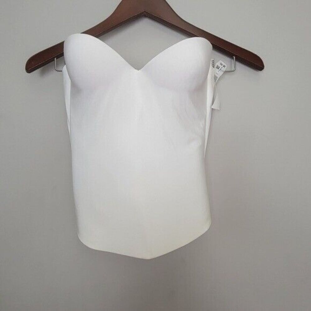 Felina Seamless Hidden Wire Essentials Bustier Style 7643 36A White NWT